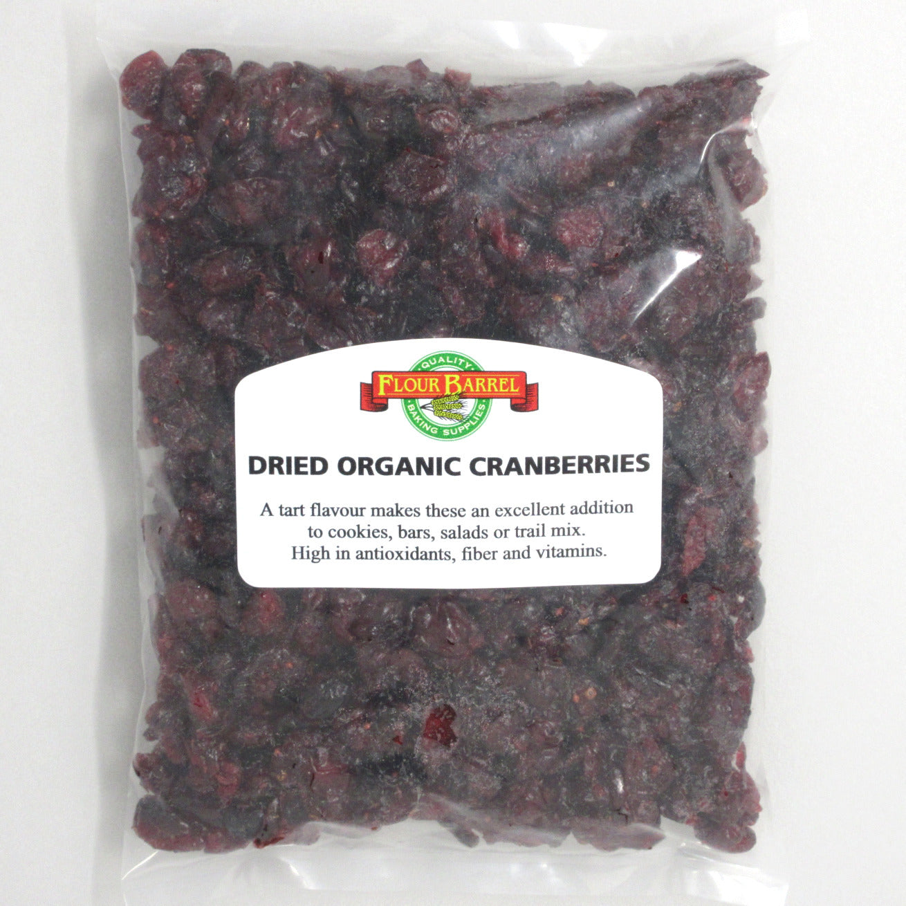 Flour Barrel product image - Dried Organic Cranberries