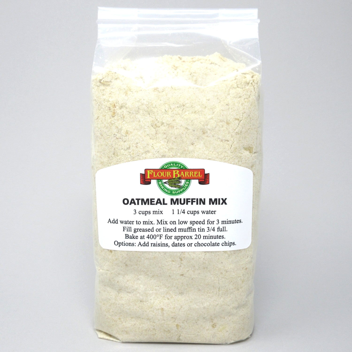 Flour Barrel product image - Oatmeal Muffin Mix