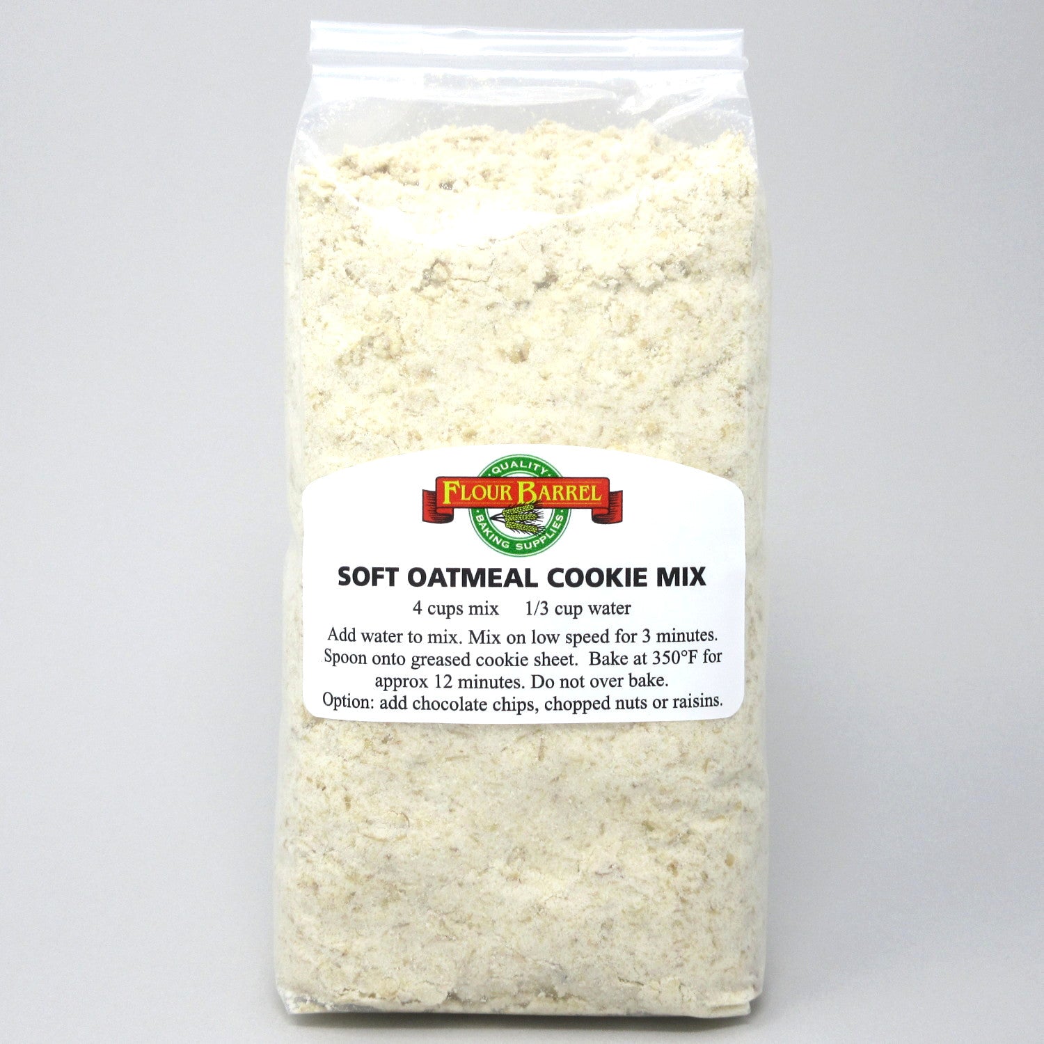 Flour Barrel product image - Soft Oatmeal Cookie Mix